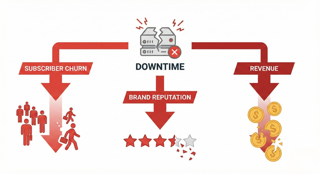 The Real Cost of Downtime: Churn, Reputation, and Revenue