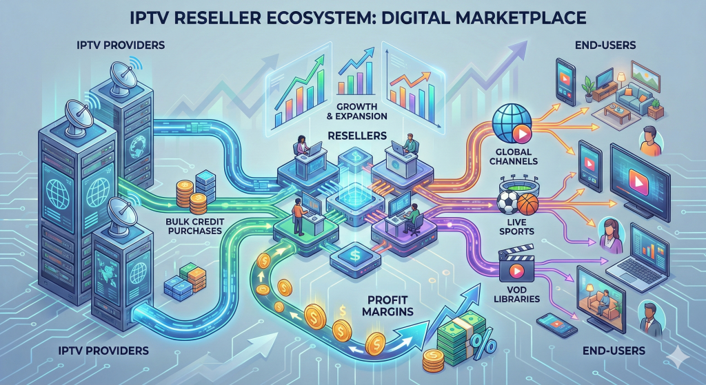 The "No-Panel" Advantage: Why Smart Resellers Switch to Direct M3U Playlists 3 Understanding the IPTV Reseller Landscape
