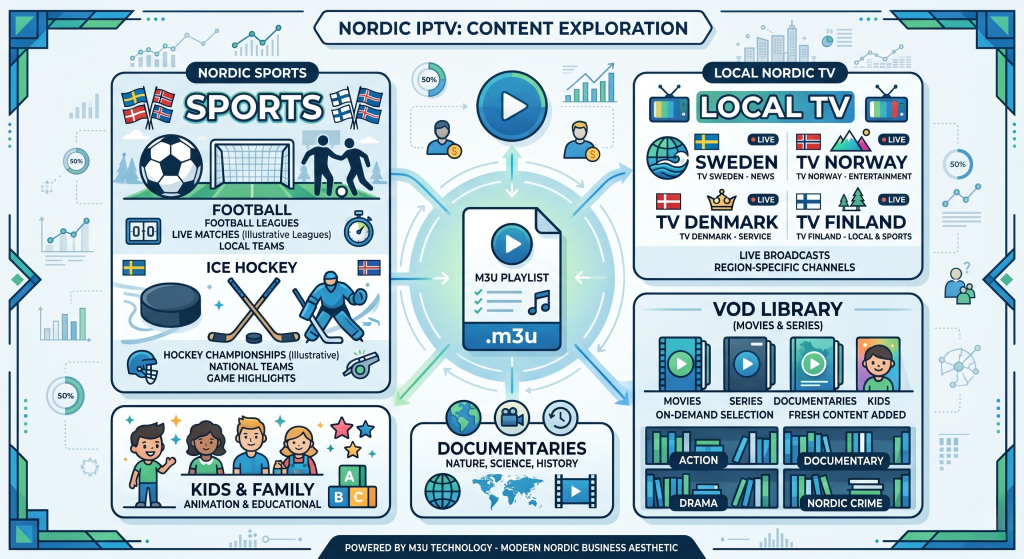 Scandinavian IPTV Market Deep Dive: Norway, Sweden & Denmark in 2026 4 Key Content Demands in the Scandinavian IPTV Europe Market